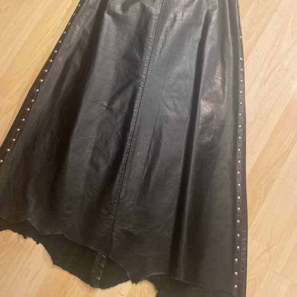 Leather studded maxi skirt - Picture 15 of 16